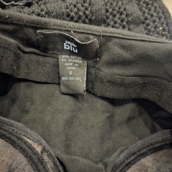 Vintage Black Lace-Up Women's Sweater With Cami - Picture 7 of 9